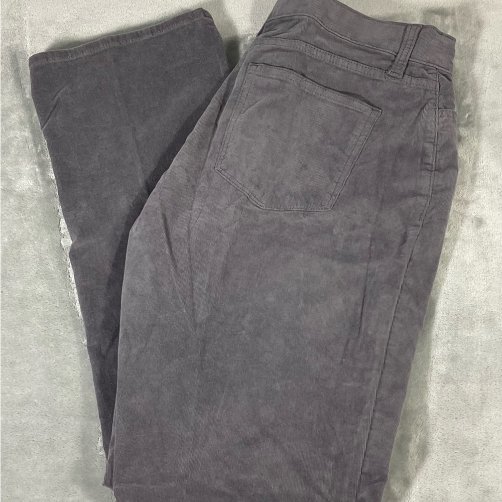 St. John's Bay Gray Boot Cut Corduroy Pants Jeans Size 14